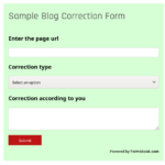 blog correction form
